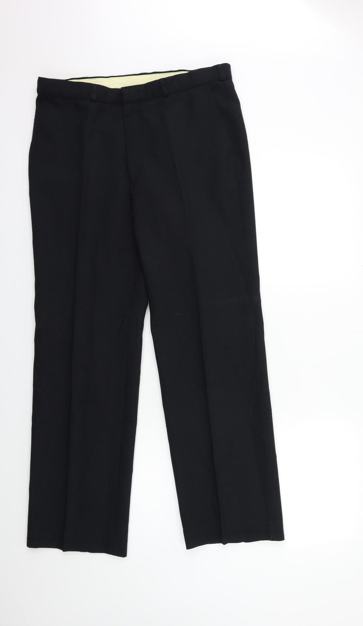 St Michael Womens Black Trousers Size 34 in L31 in