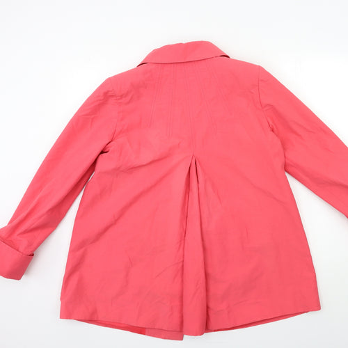 SPECIAL Womens Pink   Overcoat Coat Size 12