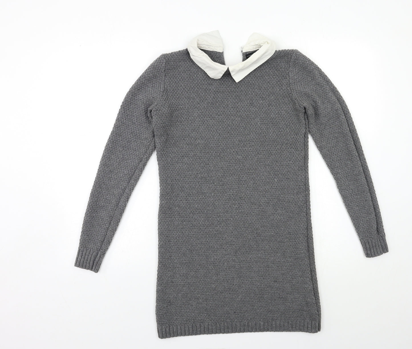Atmosphere Womens Grey  Knit Jumper Dress  Size 8