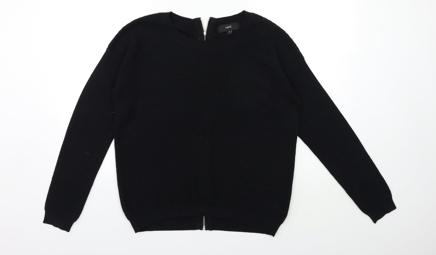 NEXT Womens Black  Knit Pullover Jumper Size 10