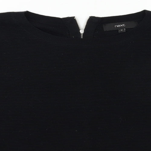 NEXT Womens Black  Knit Pullover Jumper Size 10