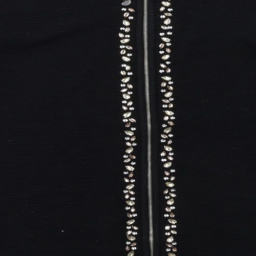 NEXT Womens Black  Knit Pullover Jumper Size 10