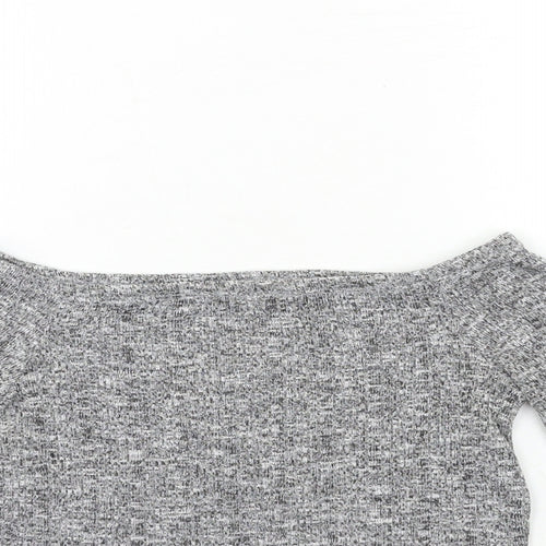 Candy Girls Grey   Basic T-Shirt Size 12 Years