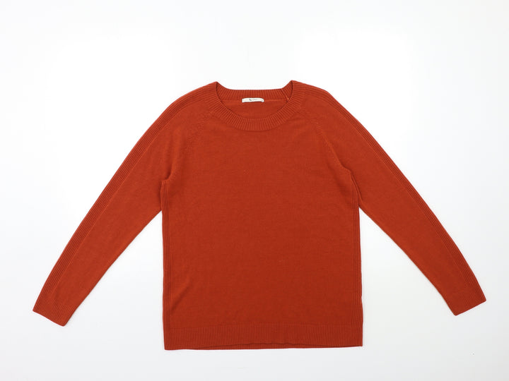 TU Womens Brown  Knit Pullover Jumper Size 16