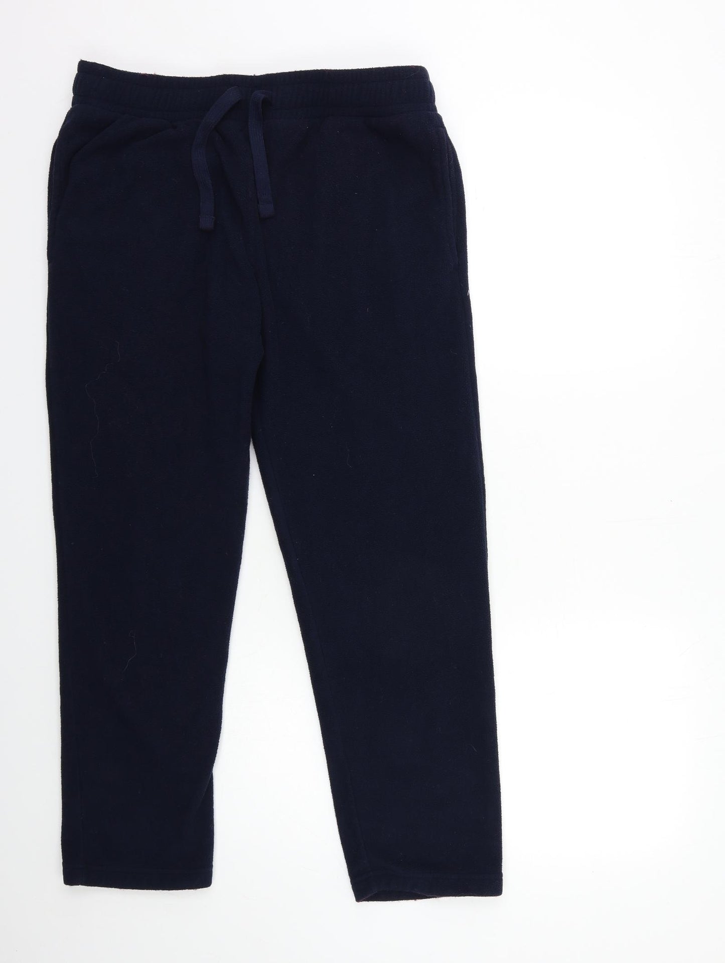 Marks and Spencer Womens Blue  Fleece Trousers  Size L L26 in