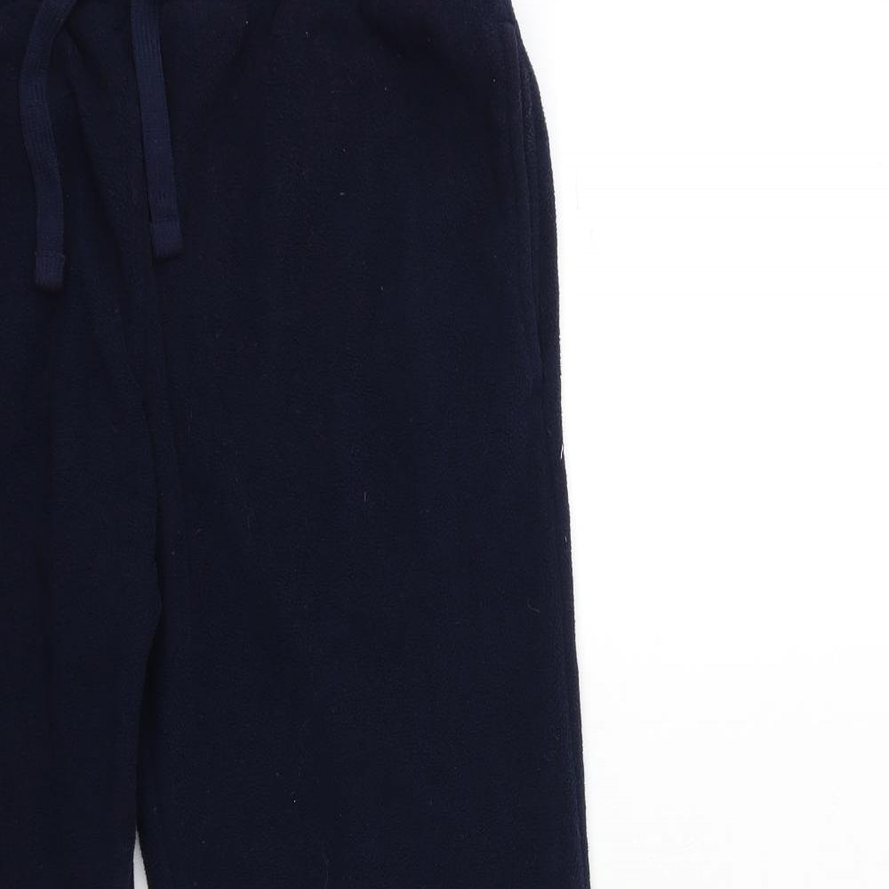 Marks and Spencer Womens Blue  Fleece Trousers  Size L L26 in