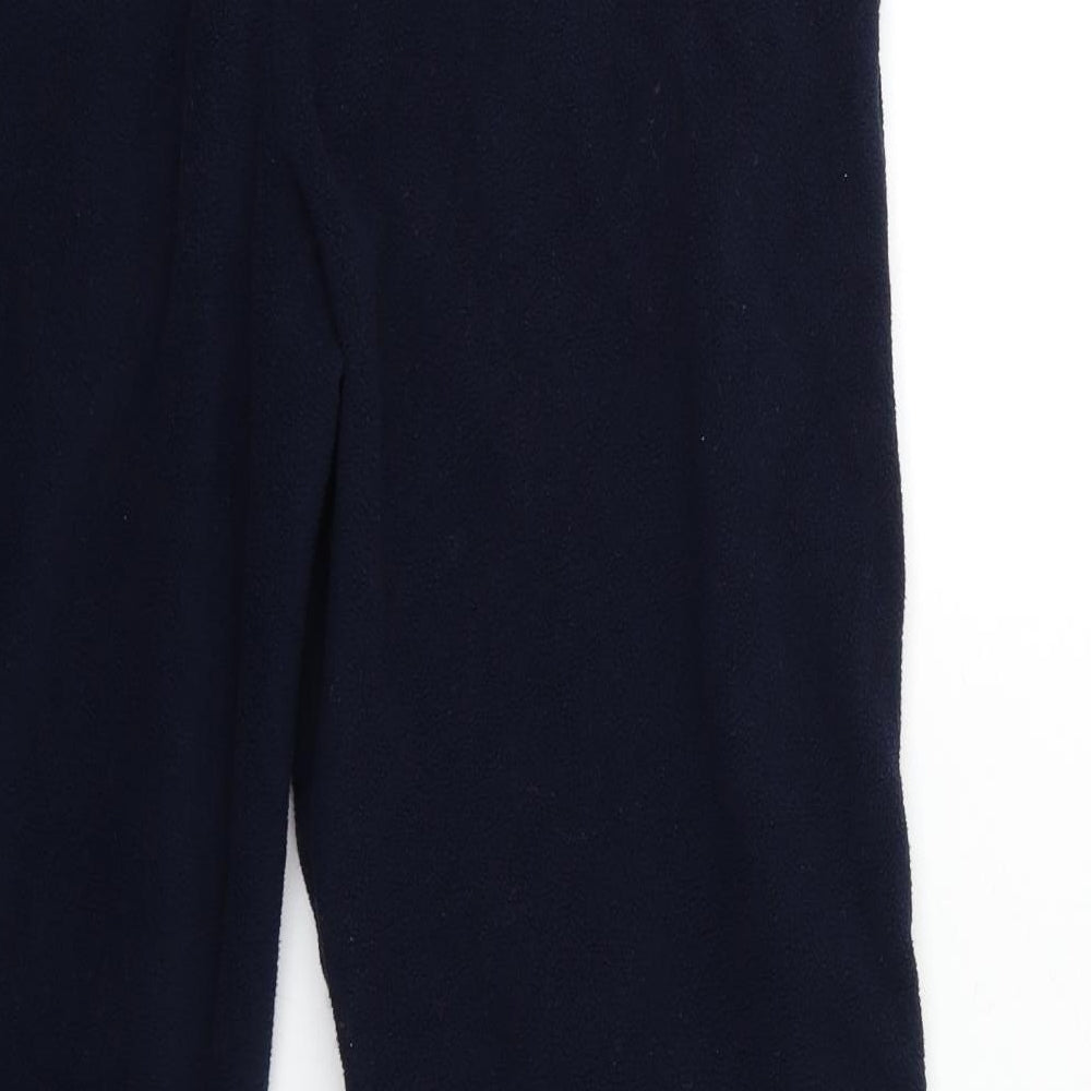 Marks and Spencer Womens Blue  Fleece Trousers  Size L L26 in