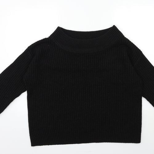 New Look Womens Black  Knit Pullover Jumper Size L