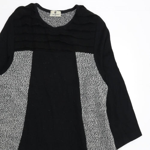 Lacony Womens Black Batik  Jumper Dress  Size M