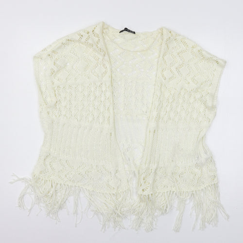 Atmosphere Womens Ivory  Knit Cardigan Jumper Size XS