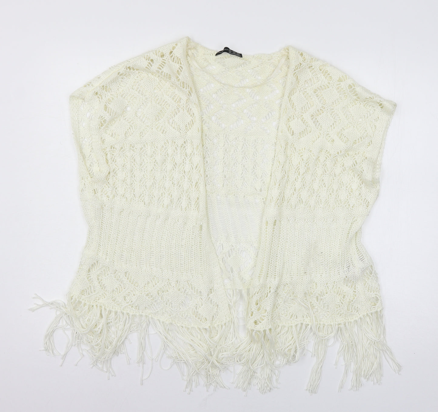 Atmosphere Womens Ivory  Knit Cardigan Jumper Size XS