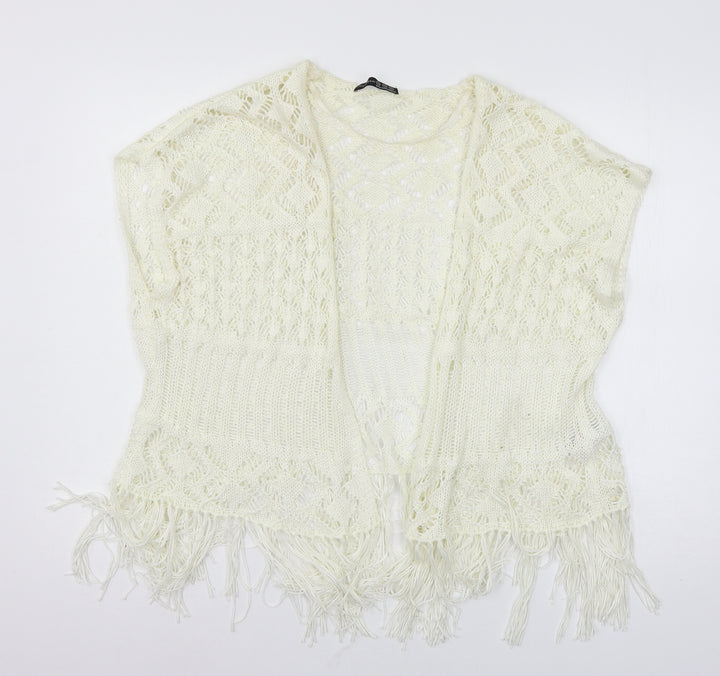 Atmosphere Womens Ivory  Knit Cardigan Jumper Size XS