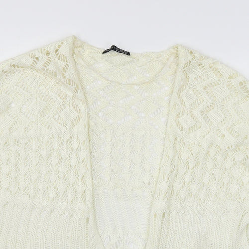 Atmosphere Womens Ivory  Knit Cardigan Jumper Size XS