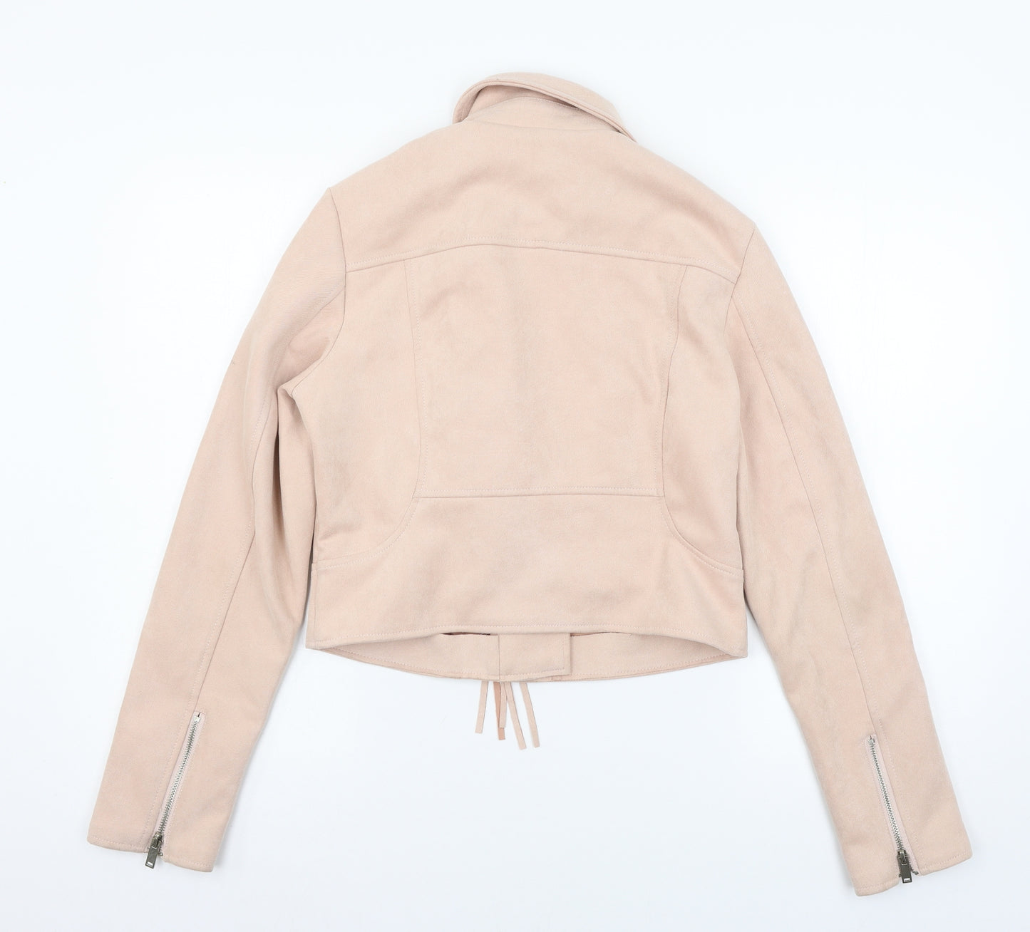 Preworn Girls Pink   Jacket Coat Size XL  - fringe detail