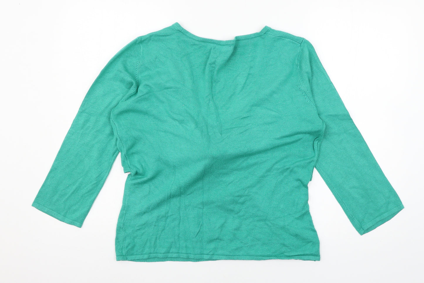 Kaliko Womens Green  Knit Pullover Jumper Size 14