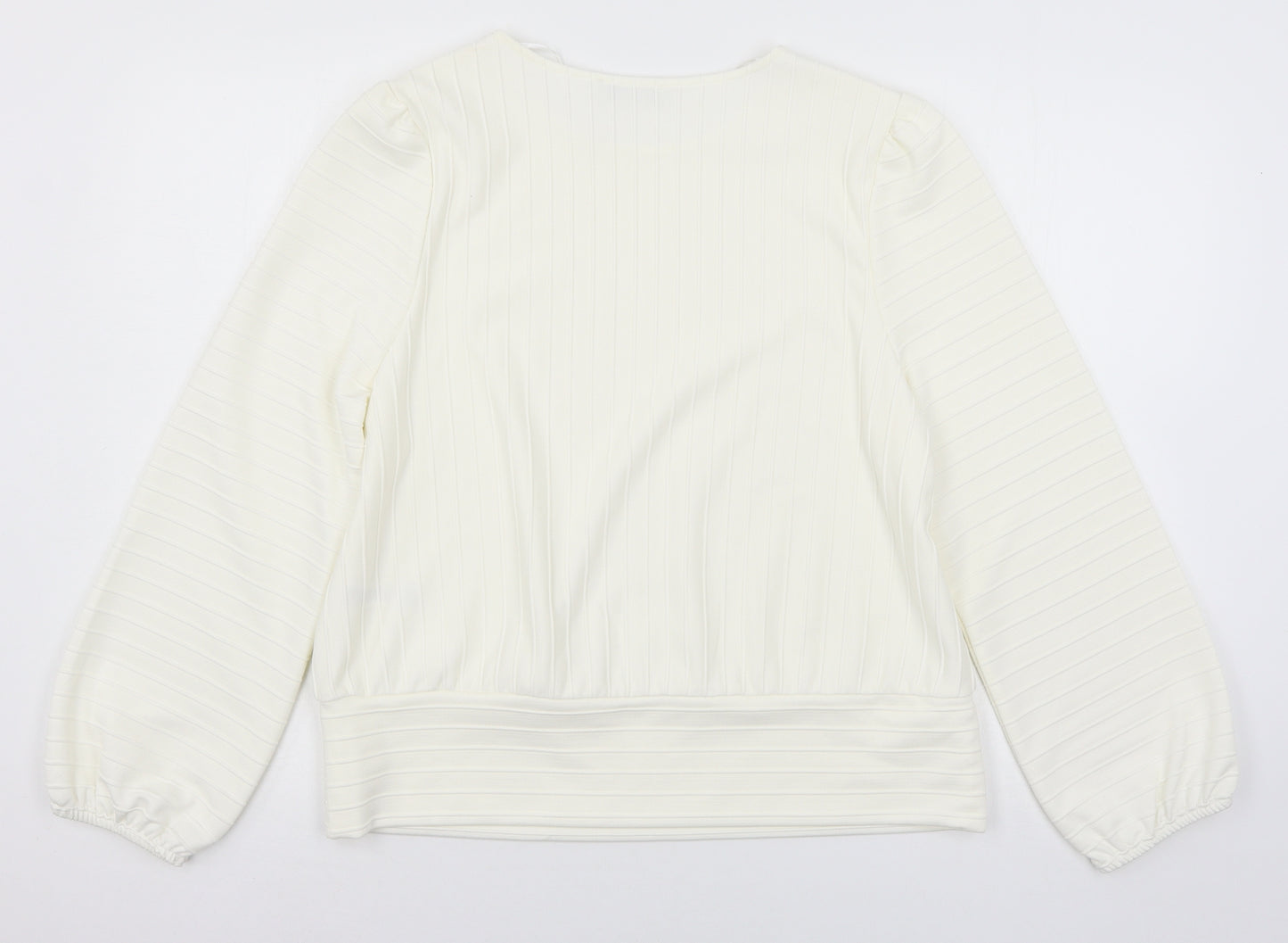 Gallery Womens Ivory   Pullover Sweatshirt Size 12