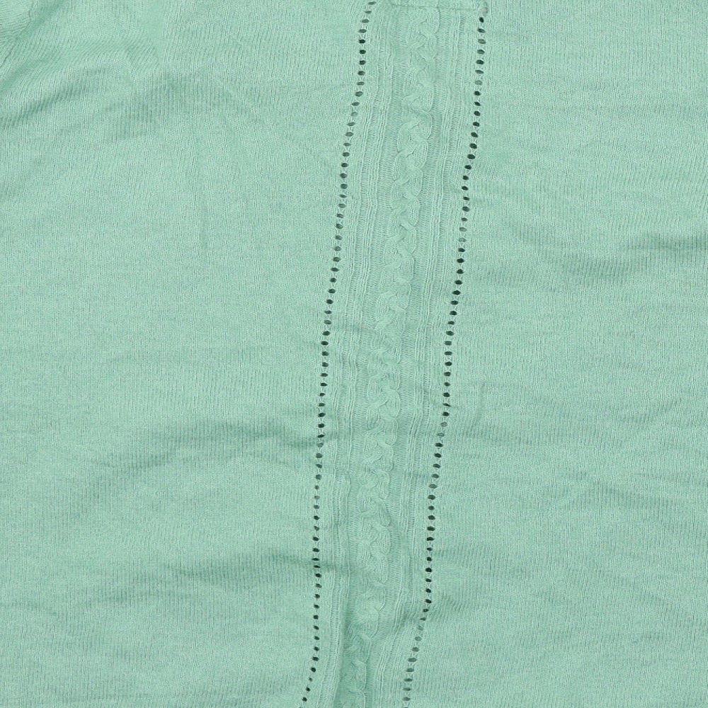 Mantaray Womens Green  Knit Cardigan Jumper Size 16