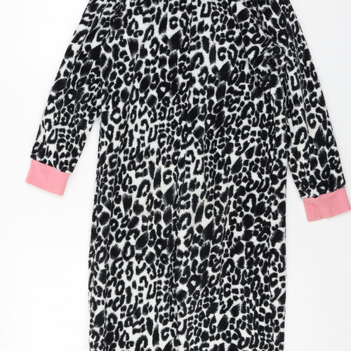 NEXT Girls Black Animal Print Microfibre Top One Piece Size 9 Years
