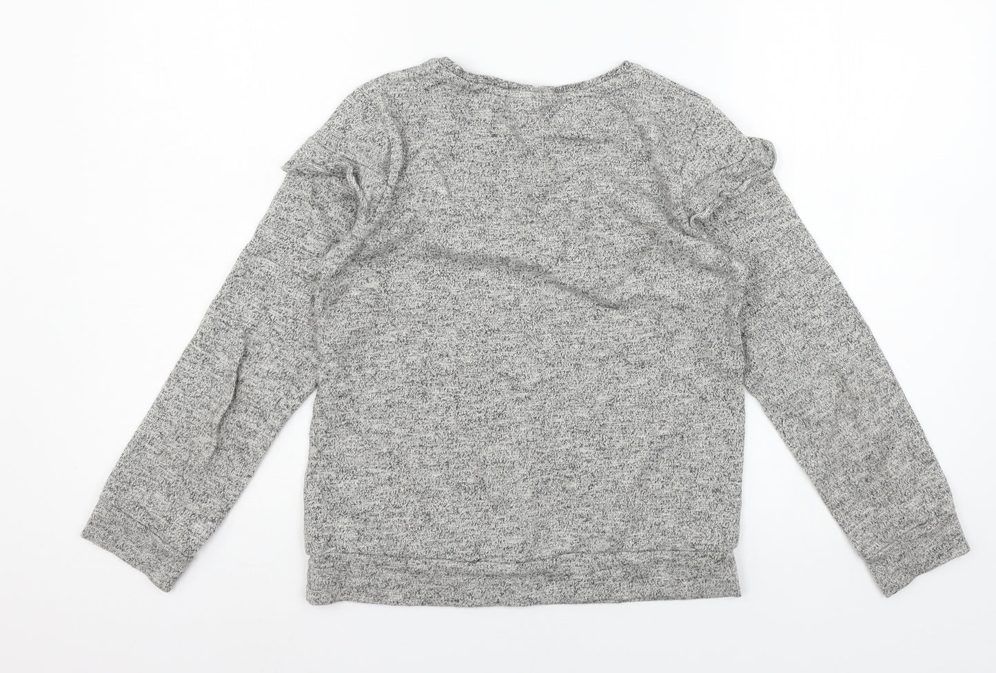 NEXT Girls Grey  Jersey Pullover Sweatshirt Size 12 Years