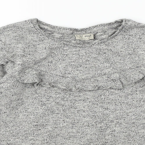NEXT Girls Grey  Jersey Pullover Sweatshirt Size 12 Years