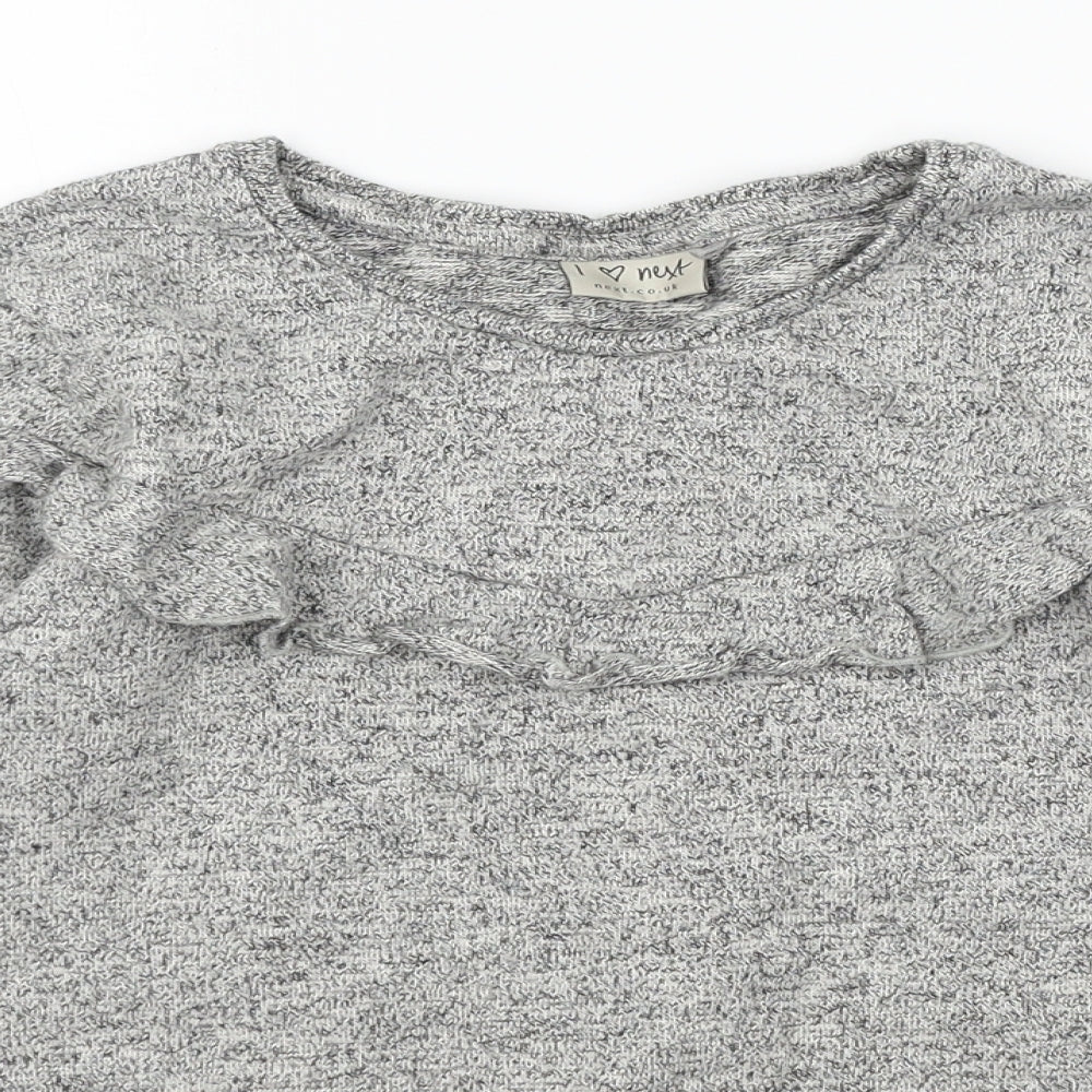 NEXT Girls Grey  Jersey Pullover Sweatshirt Size 12 Years