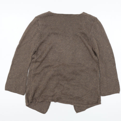 Marks and Spencer Womens Brown  Knit Pullover Jumper Size 14