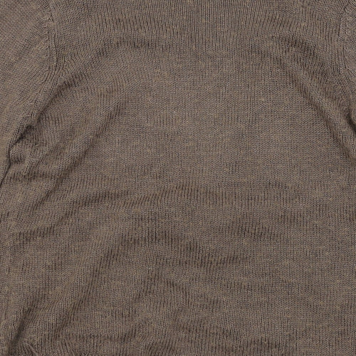 Marks and Spencer Womens Brown  Knit Pullover Jumper Size 14