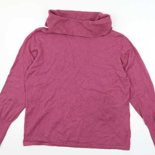 Mitzy Womens Pink  Knit Pullover Jumper Size XL