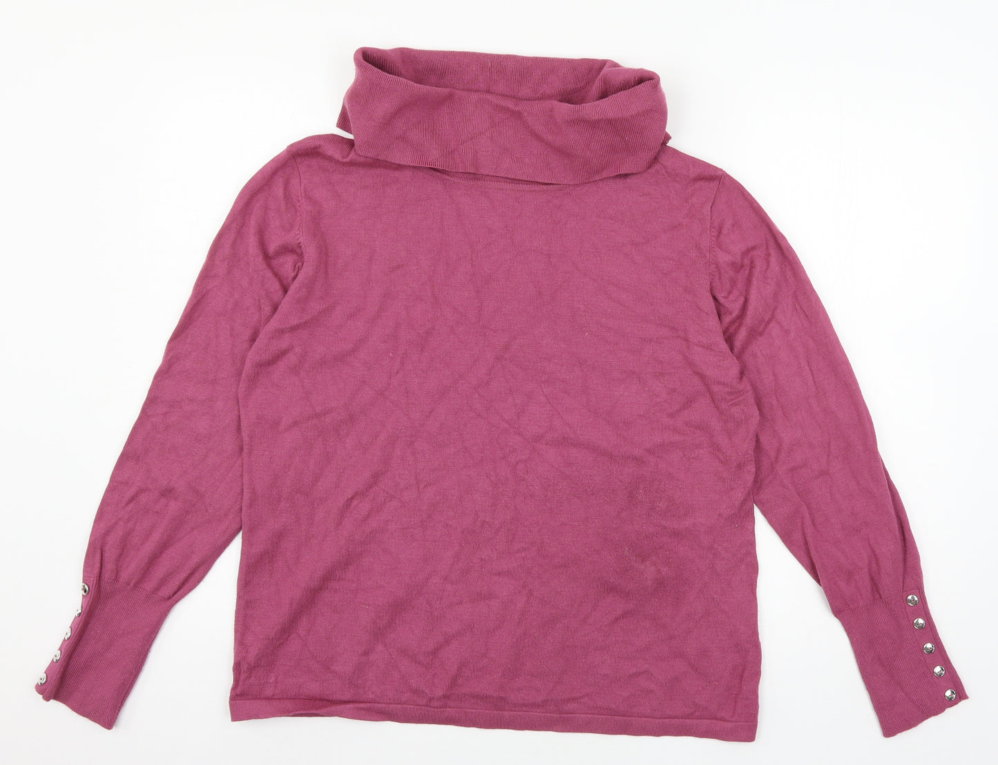 Mitzy Womens Pink  Knit Pullover Jumper Size XL