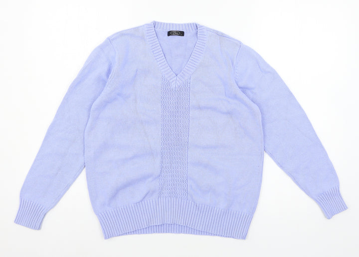 Bonmarché Womens Blue Knit Pullover Jumper Size S
