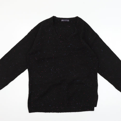 Marks and Spencer Womens Black  Knit Pullover Jumper Size S