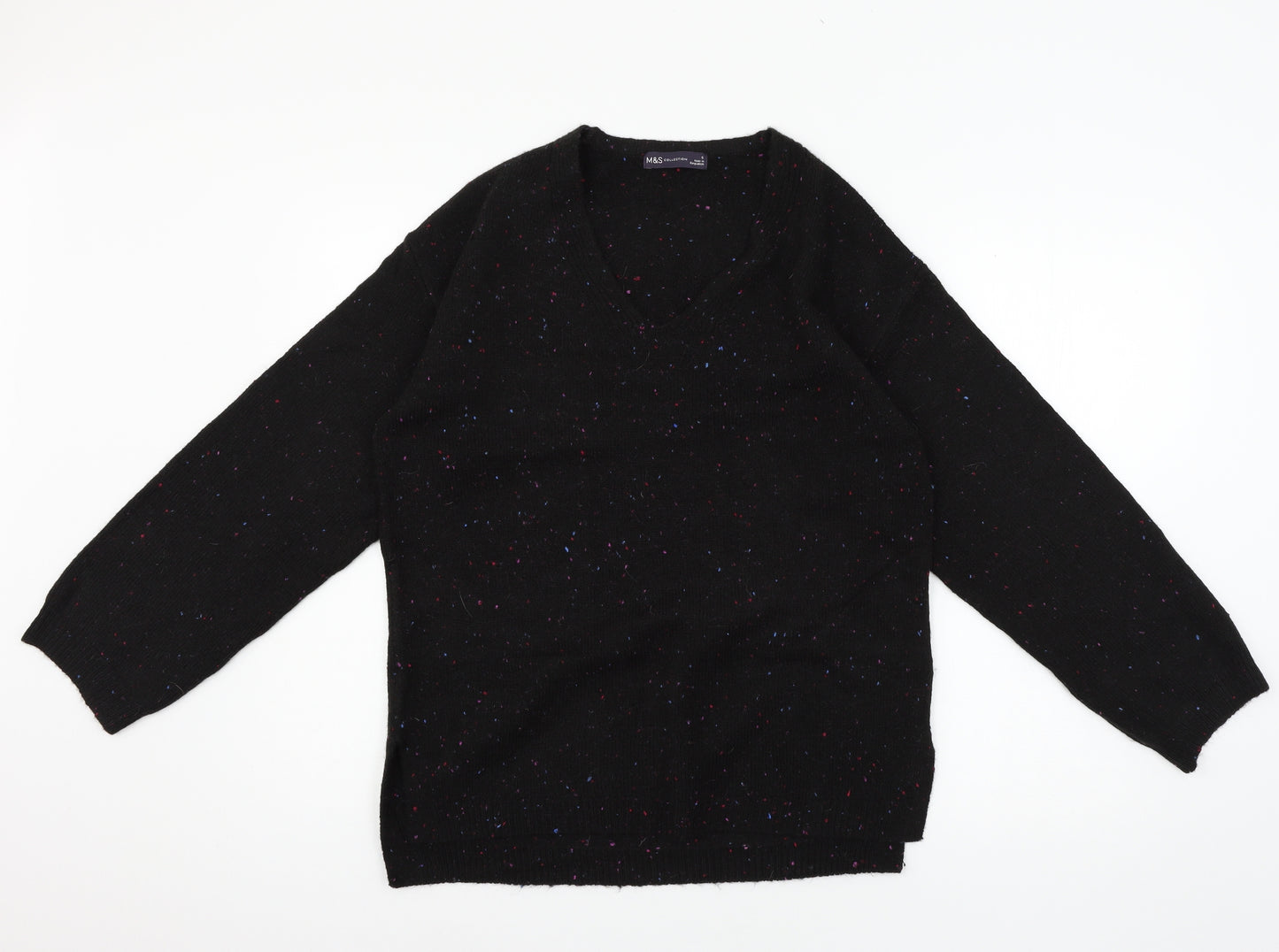 Marks and Spencer Womens Black  Knit Pullover Jumper Size S