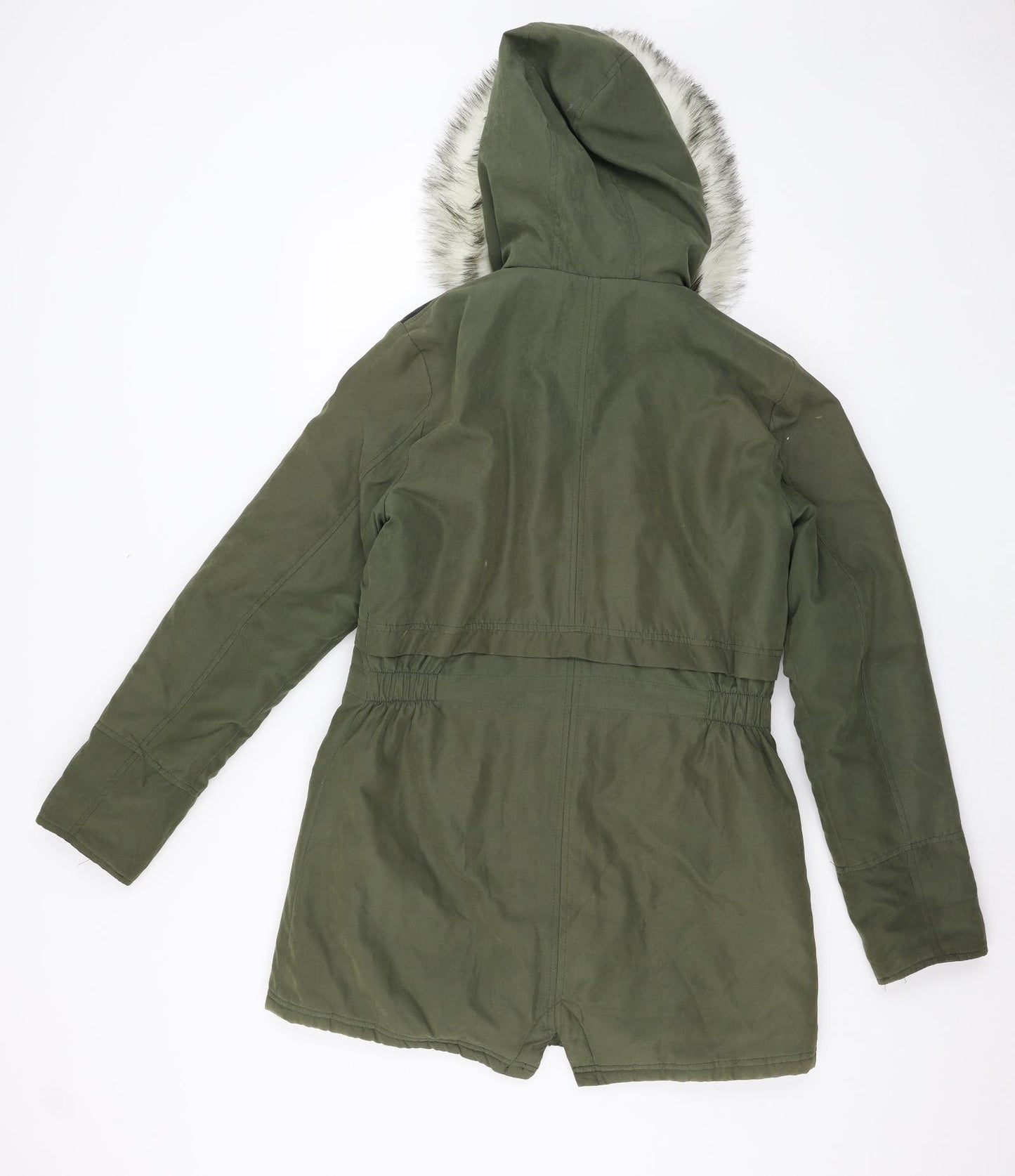 New Look Girls Green   Parka Coat Size 14-15 Years