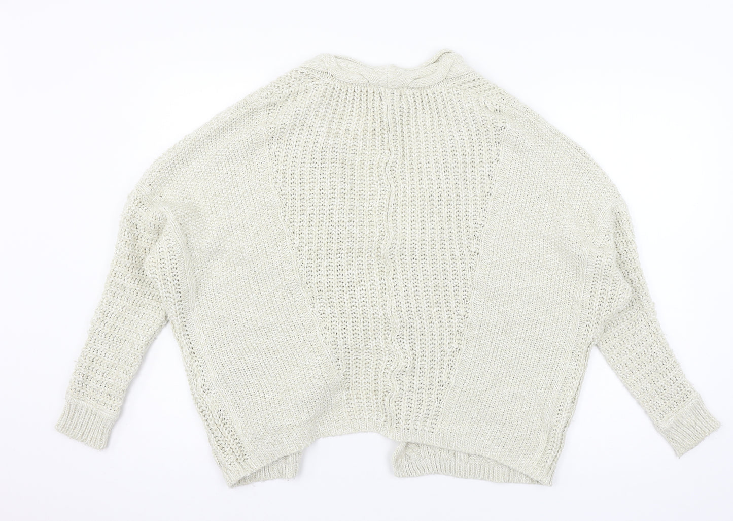 River Island Womens Ivory  Knit Cardigan Jumper Size 6