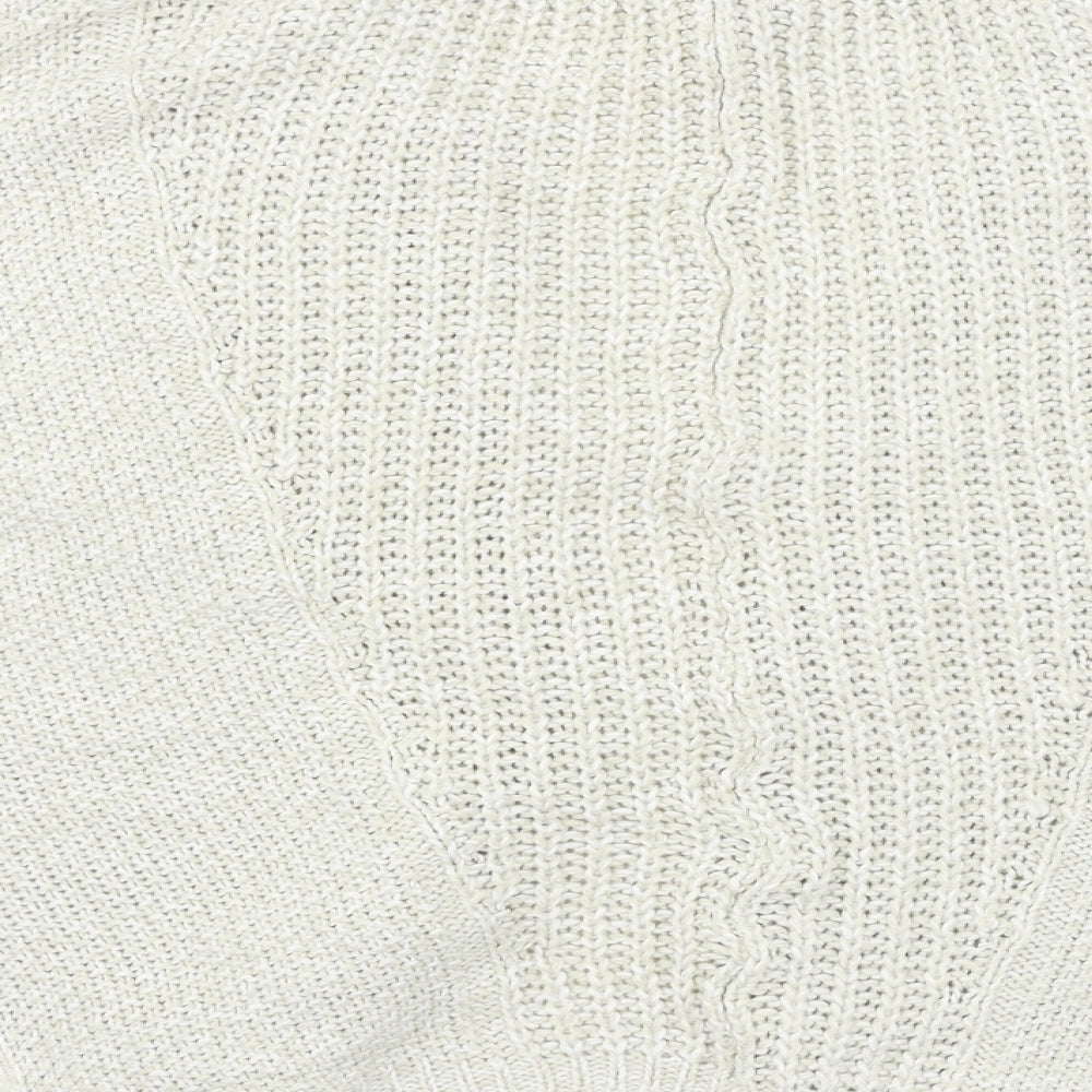 River Island Womens Ivory  Knit Cardigan Jumper Size 6