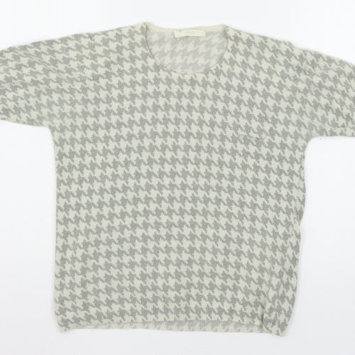 Marks and Spencer Womens Grey  Knit Basic T-Shirt Size 14