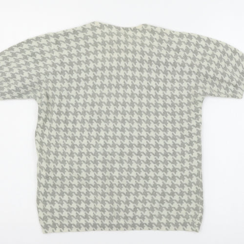 Marks and Spencer Womens Grey  Knit Basic T-Shirt Size 14