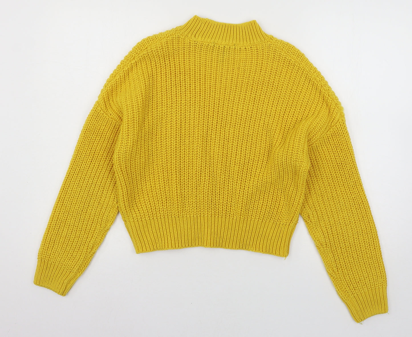New Look Girls Yellow  Knit Pullover Jumper Size 14-15 Years