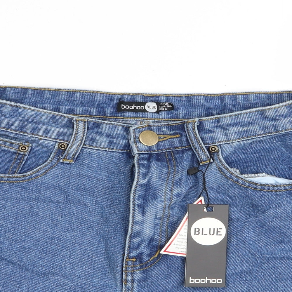 Boohoo Womens Blue   Hot Pants Shorts Size 10