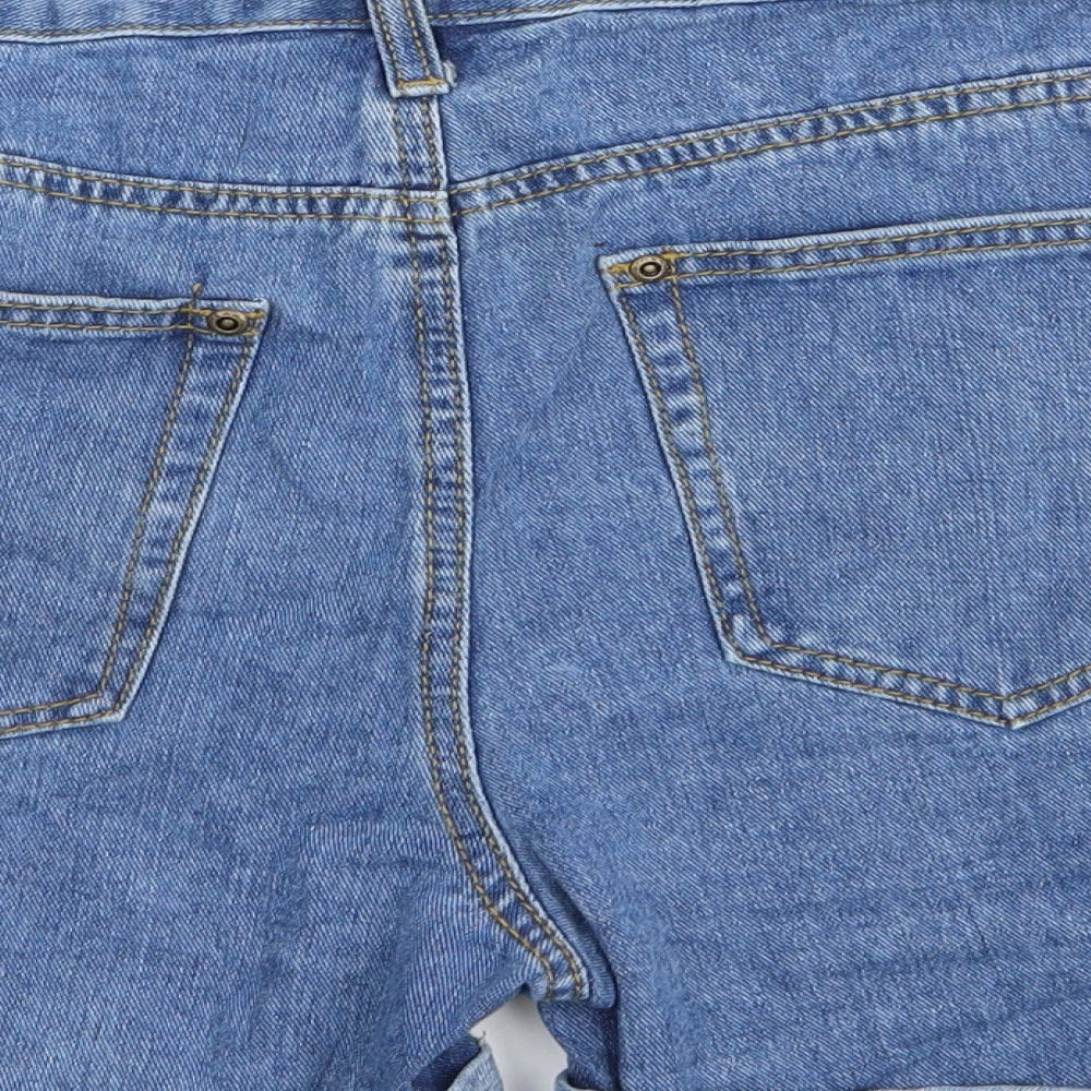 Boohoo Womens Blue   Hot Pants Shorts Size 10