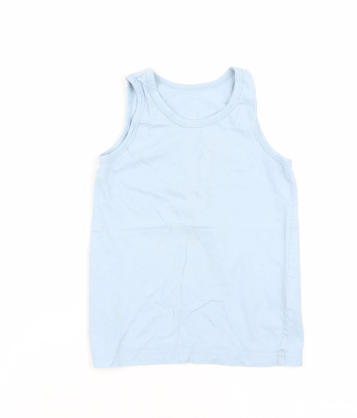 Asda George Boys Blue   Basic Tank Size 7-8 Years