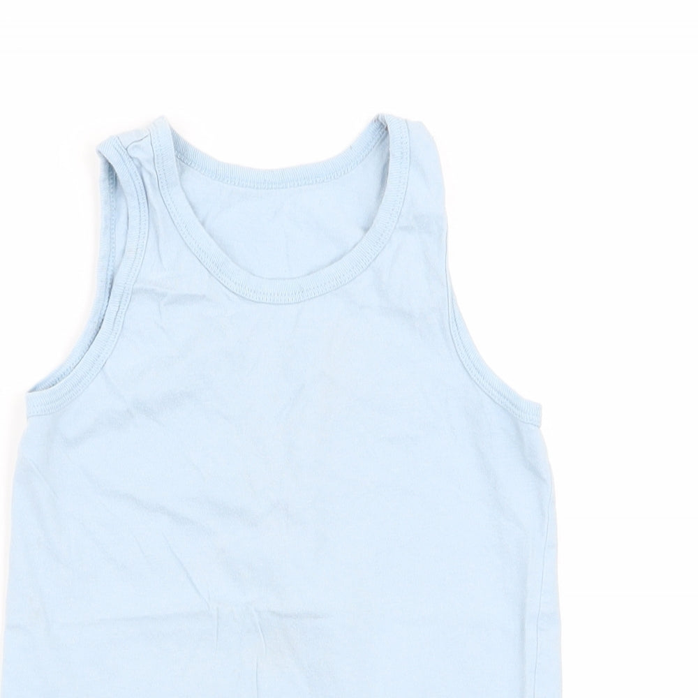 Asda George Boys Blue   Basic Tank Size 7-8 Years