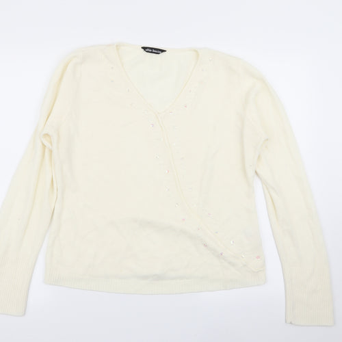 ellie louise Womens Ivory   Pullover Jumper Size 2XL