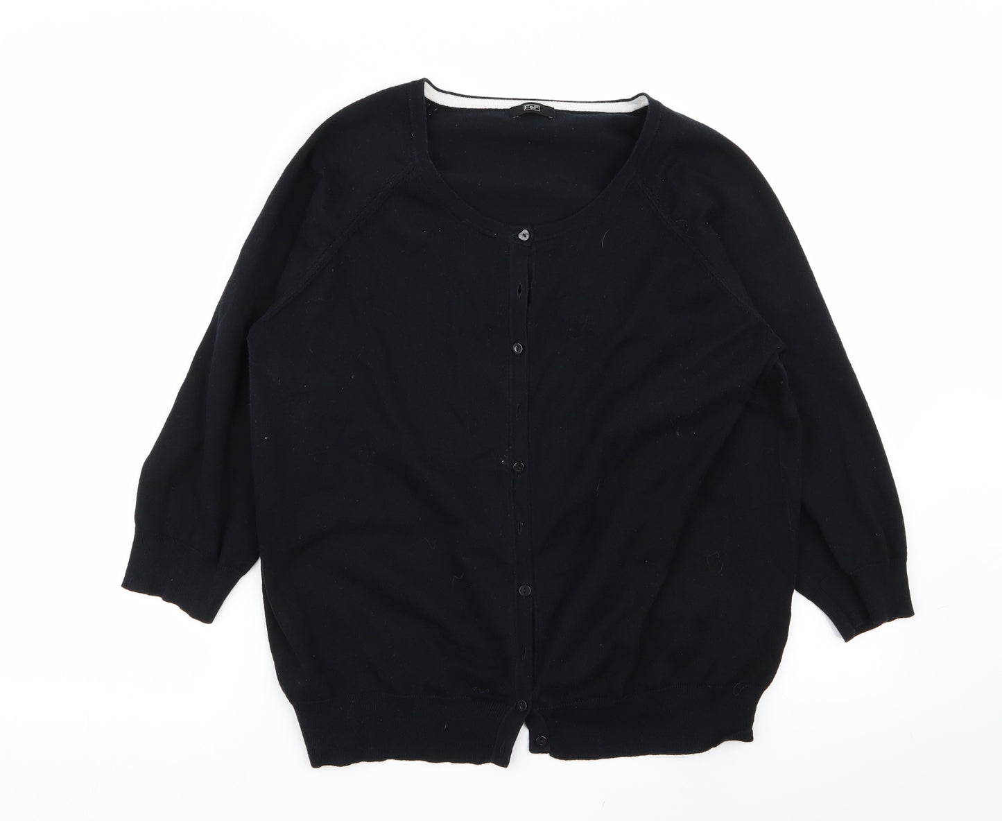 F&F Womens Black   Cardigan Jumper Size 18