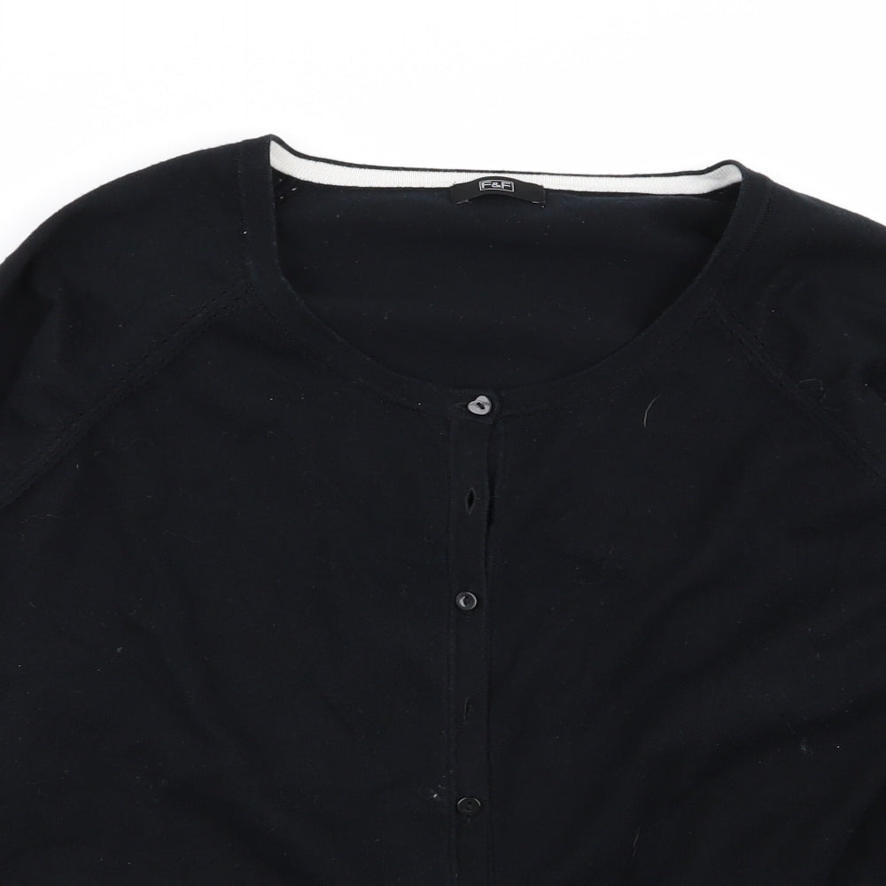 F&F Womens Black   Cardigan Jumper Size 18