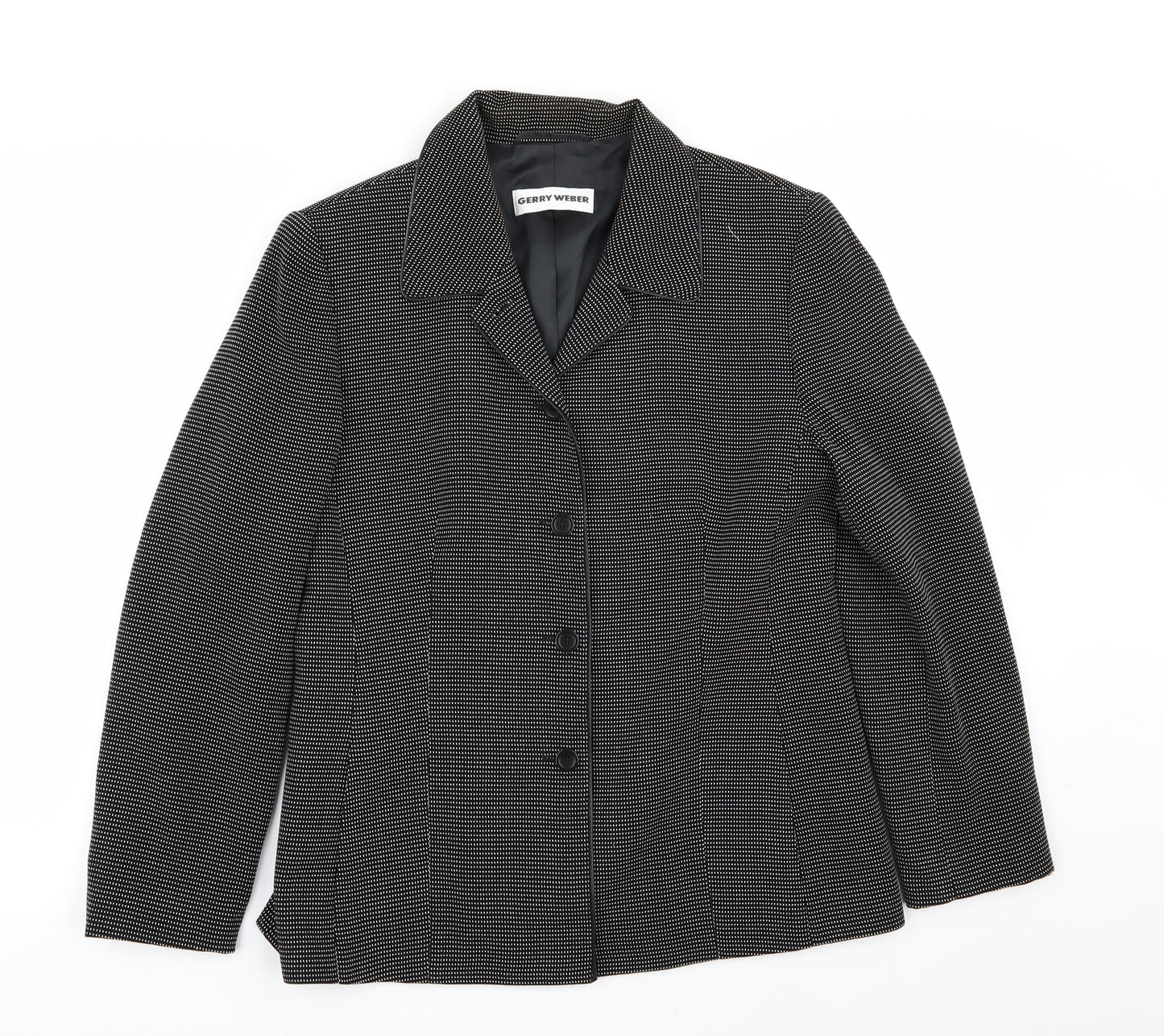 gerry webber Womens Black Polka Dot  Jacket Blazer Size 10