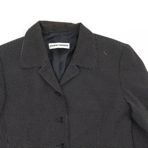 gerry webber Womens Black Polka Dot  Jacket Blazer Size 10