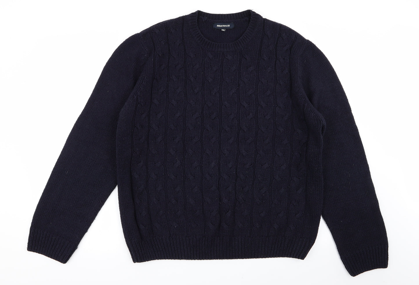 industrialize Mens Blue   Pullover Jumper Size 2XL