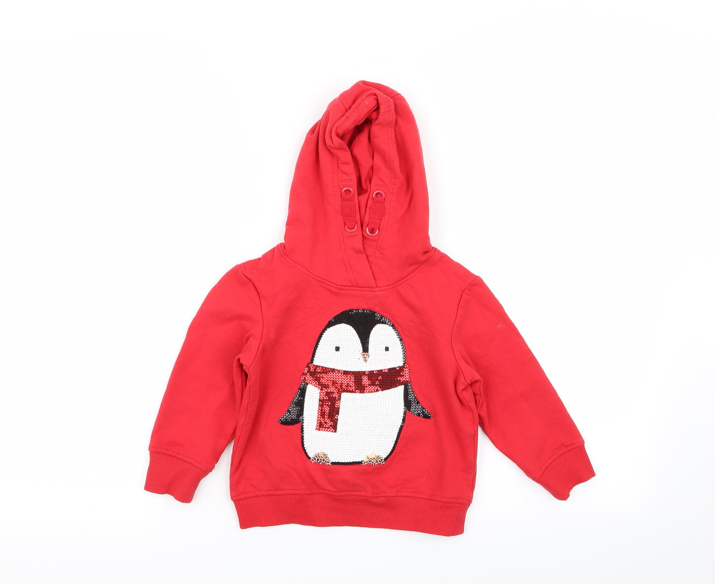 bluezoo Girls Red   Pullover Jumper Size 12-18 Months