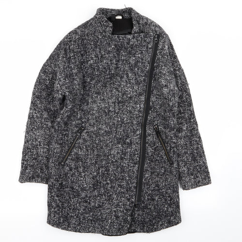 Divided by H&M Womens Grey   Overcoat Coat Size 6